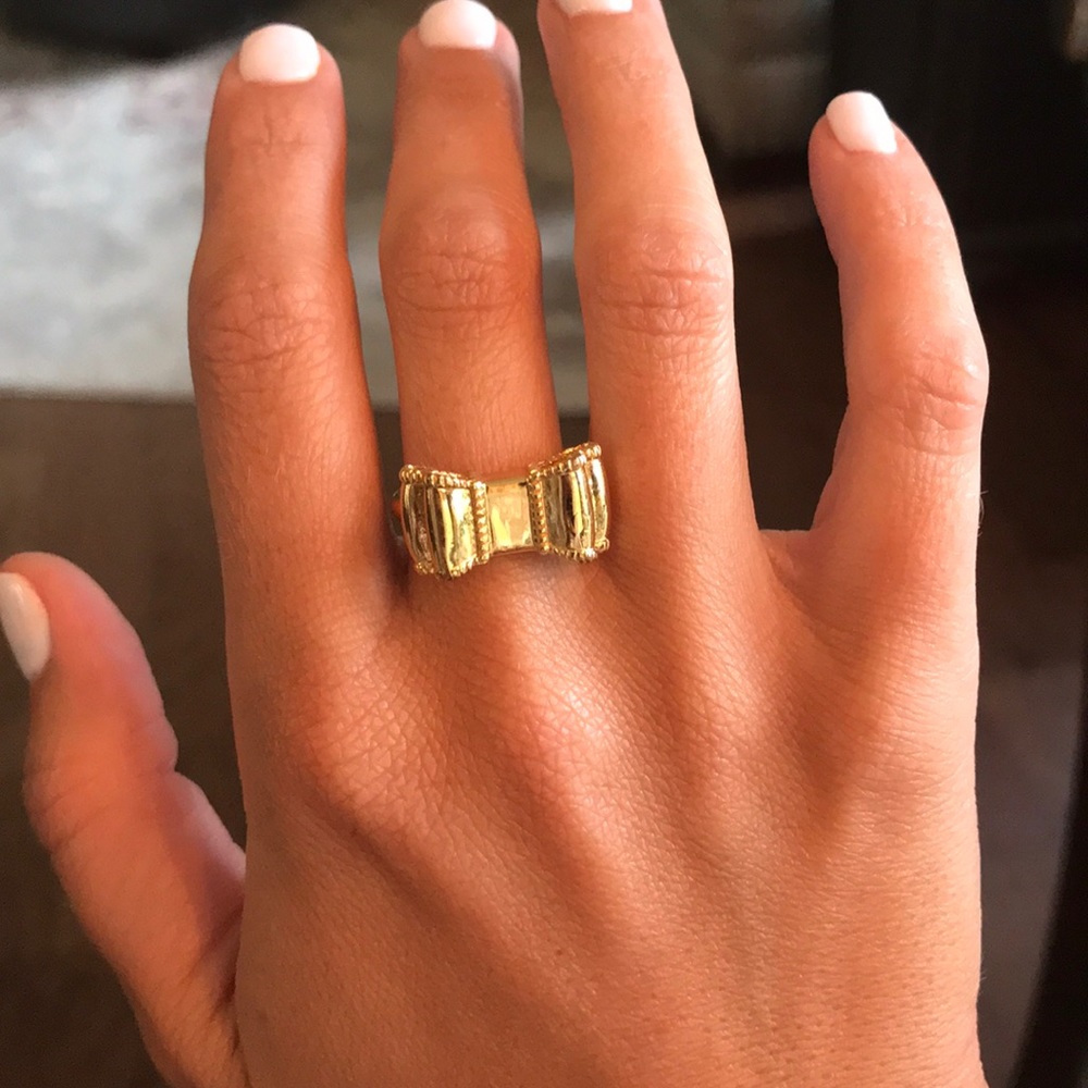 Kate Spade gold bow ring